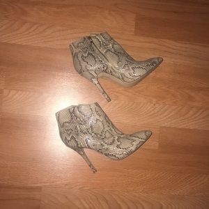 Steve Madden Snakeskin Booties